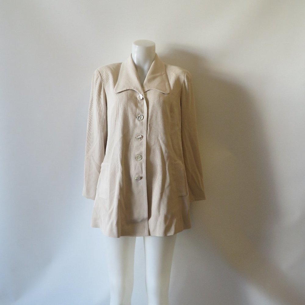 MIMI MATERNITY BEIGE BLAZER SZ M *